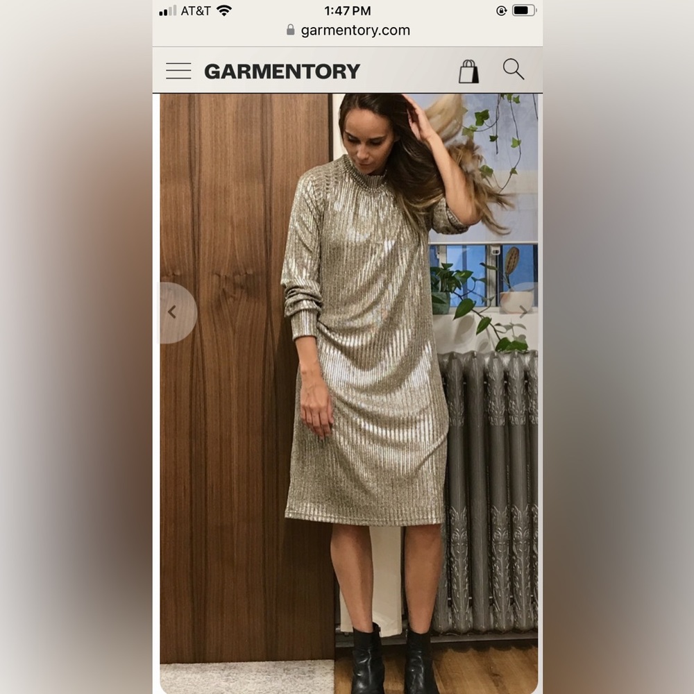 Alison Wonderland metallic Louvre dress  6